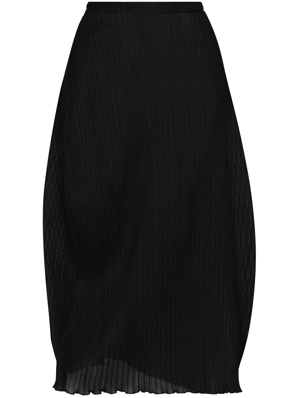 pleated tulip midi skirt - 1