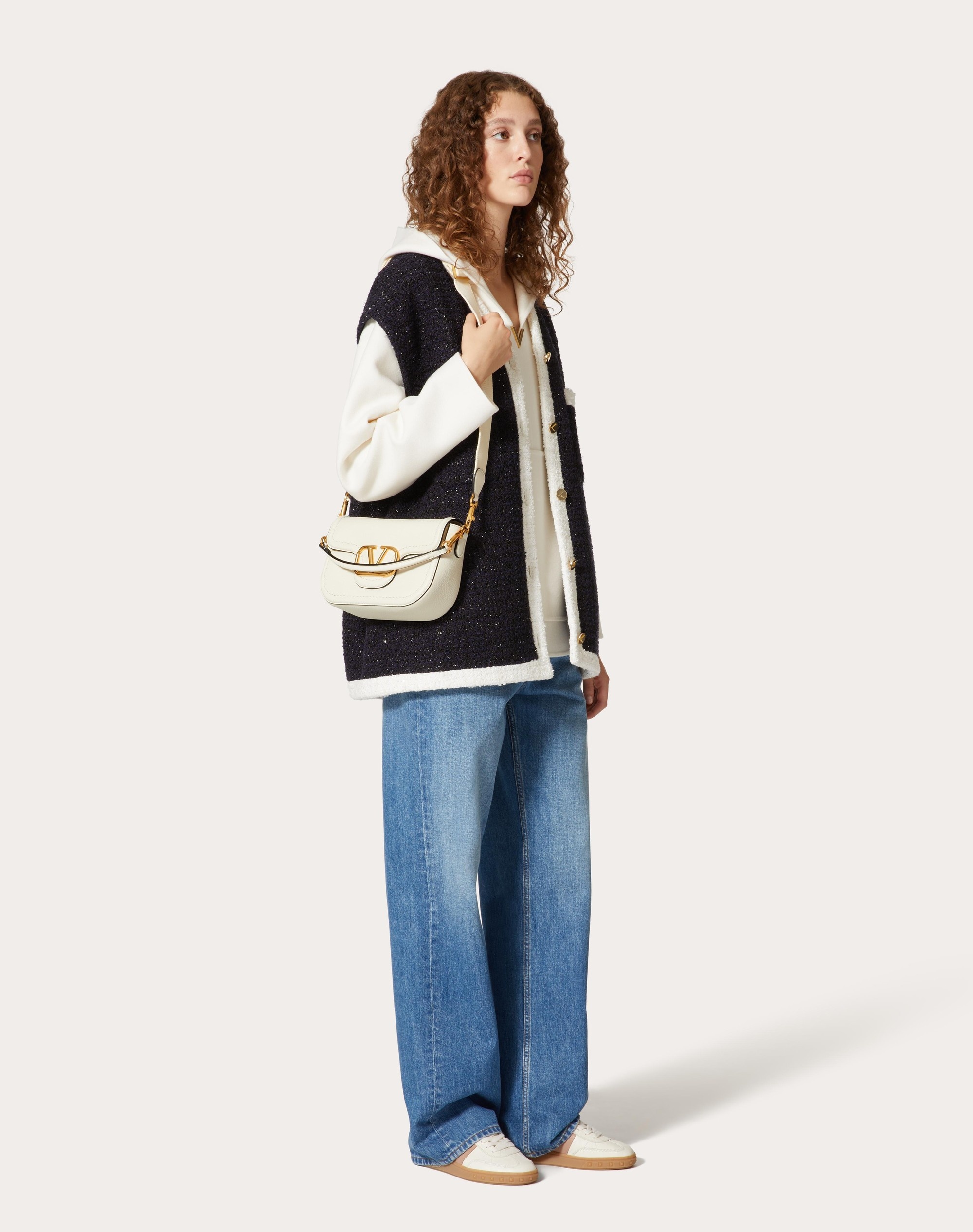 VALENTINO GARAVANI ALLTIME GRAINY CALFSKIN SHOULDER BAG - 2