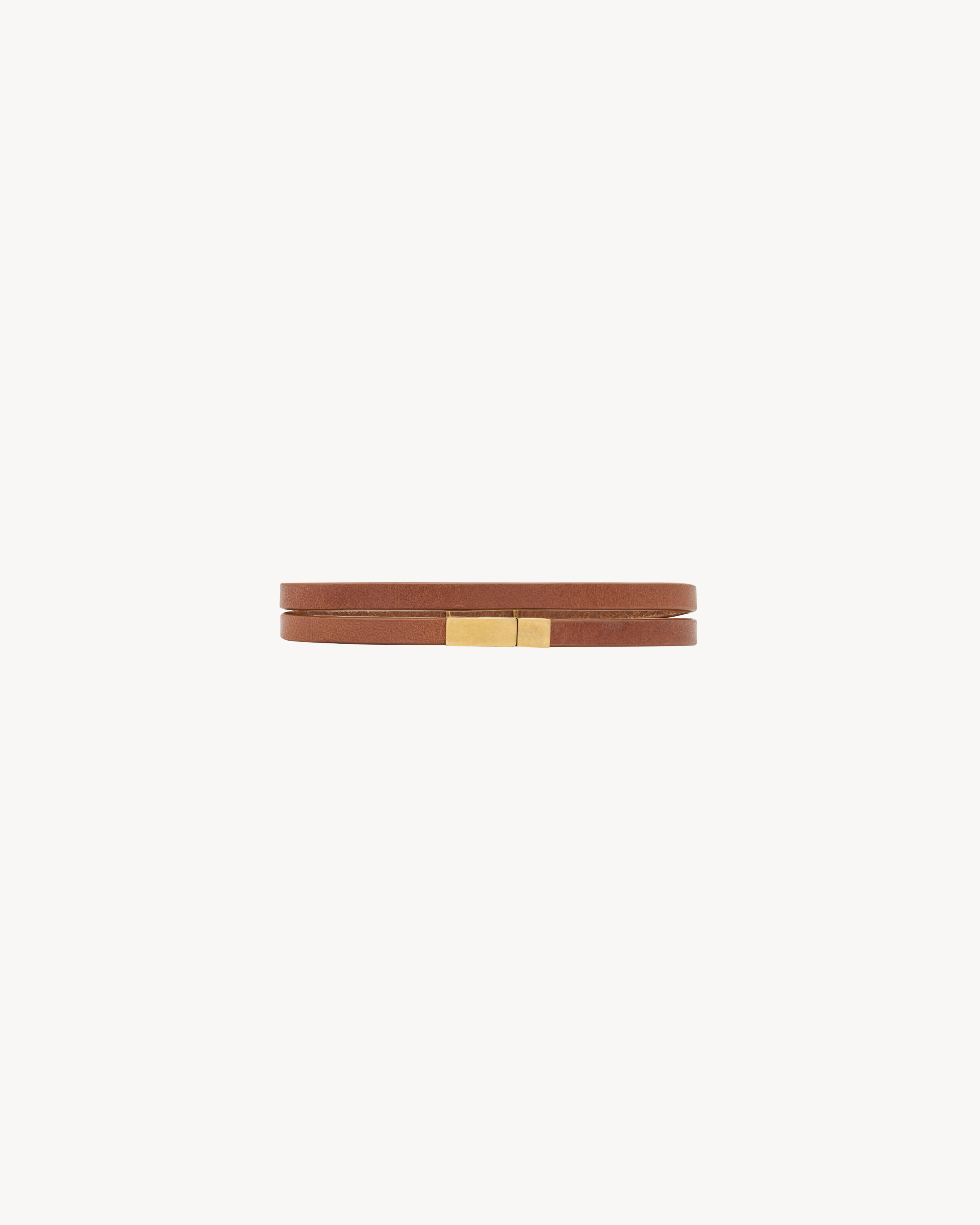 CASSANDRE DOUBLE-WRAP BRACELET IN LEATHER - 2