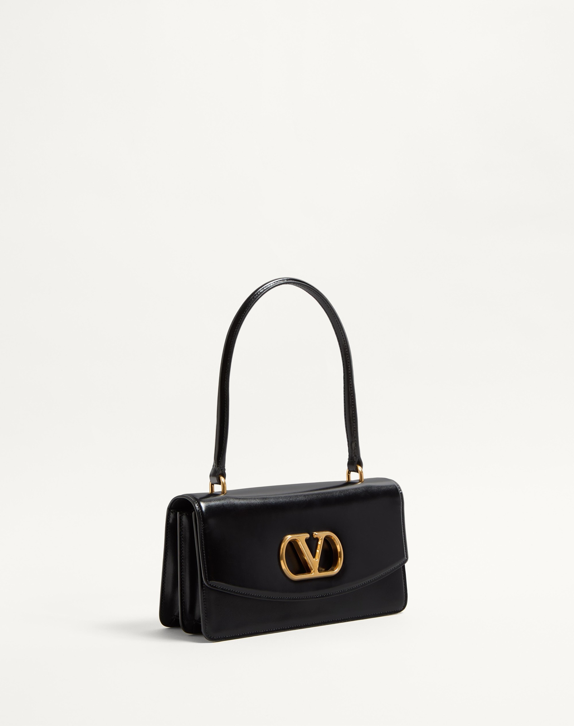 VALENTINO GARAVANI VAIN BAG WITH HANDLE IN SHINY CALFSKIN - 3