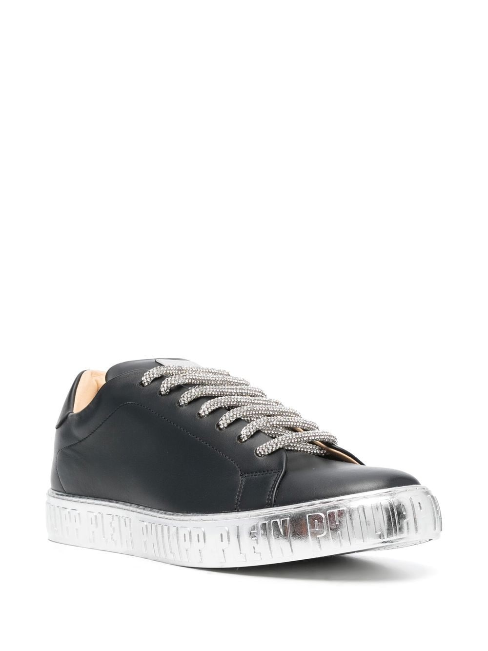 Strass low-top sneakers - 2