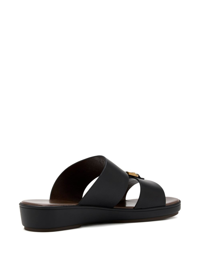 Brunello Cucinelli buckle-detail leather sandals outlook