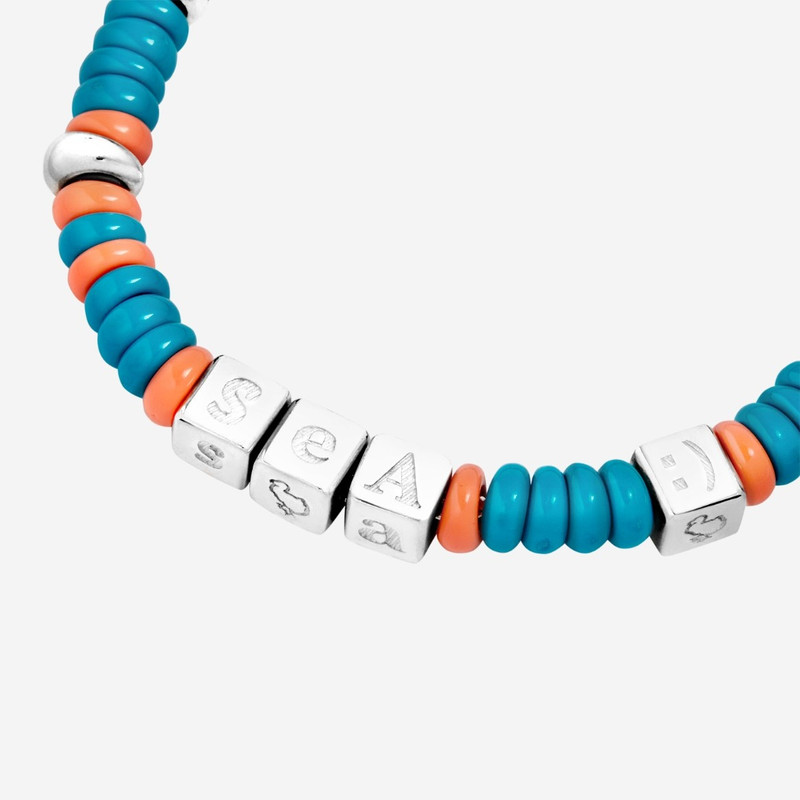 DoDo Rondelle Tenaka Bracelet In Silver & Recycled Plastic outlook