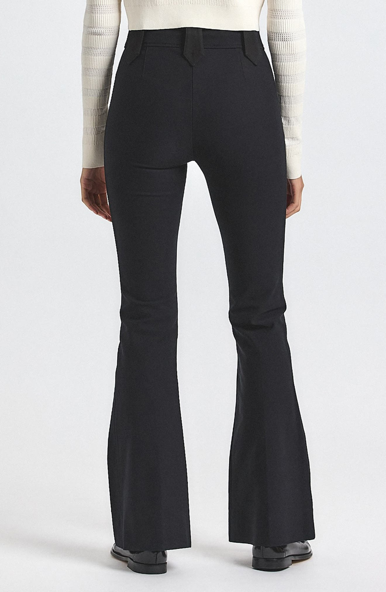 Derek Lam 10 Crosby Robertson High Waist Flare Sailor Pants in Black at Nordstrom - 2
