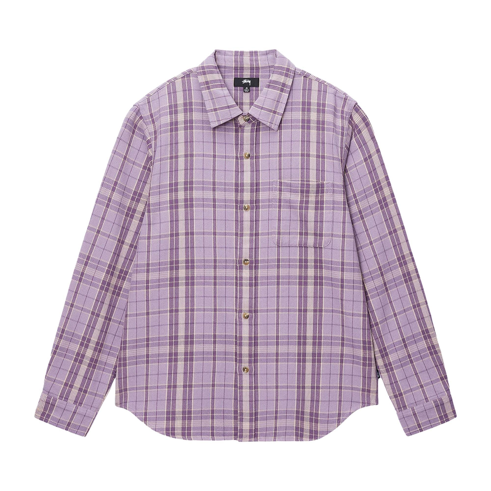 Stussy Stones Plaid Shirt 'Lavender' - 1