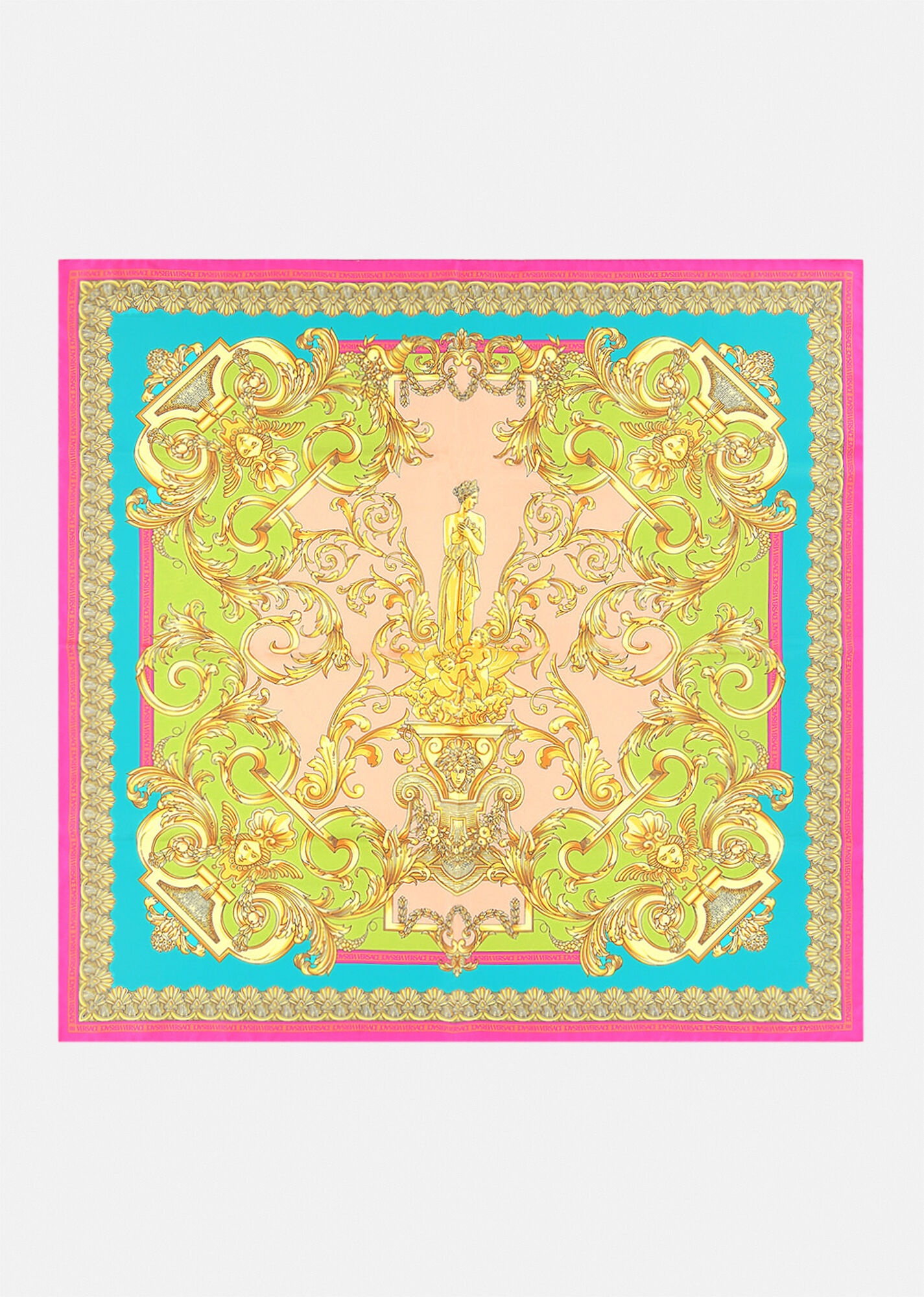 Barocco Goddess Silk Foulard - 1