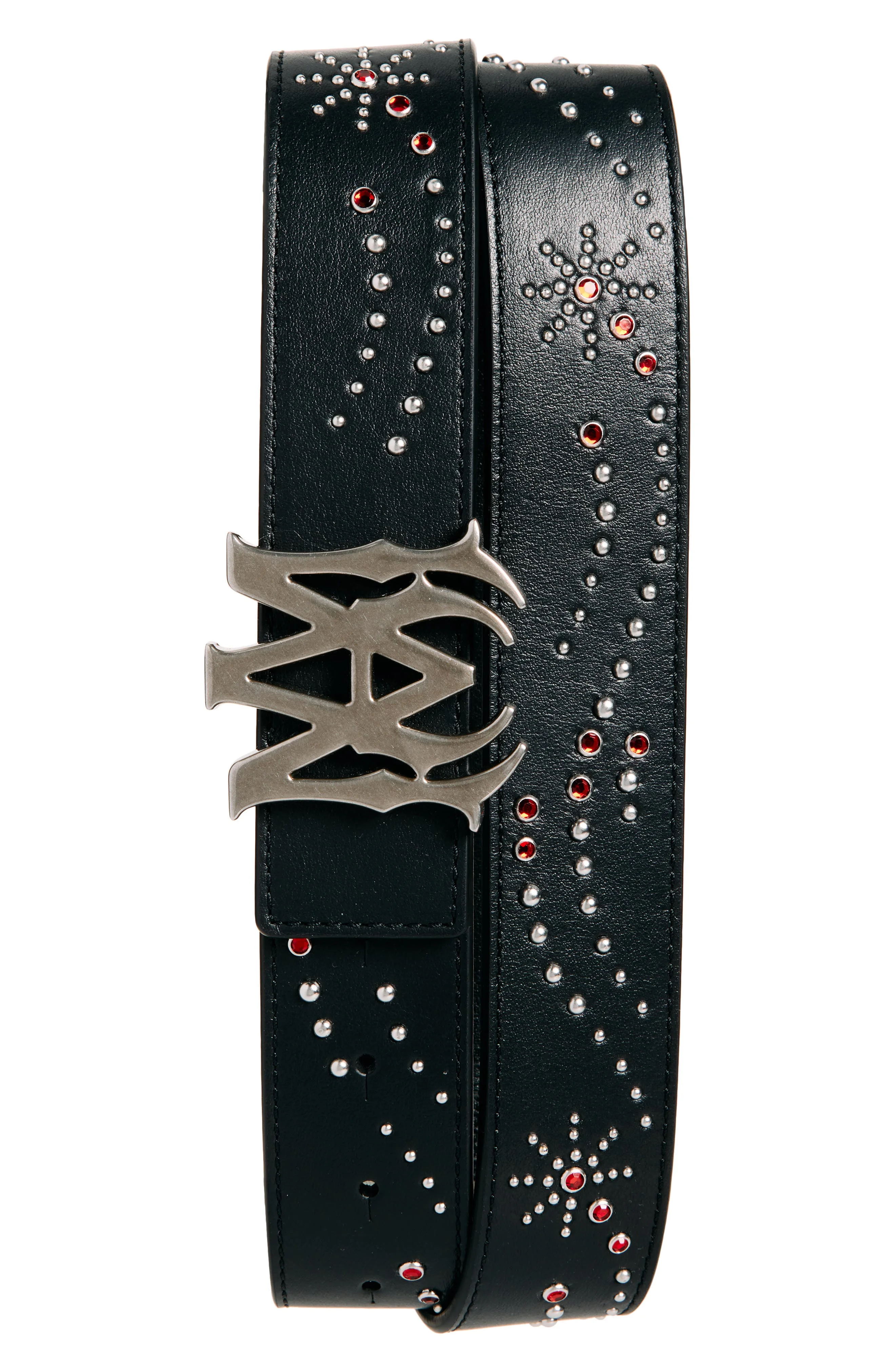AMIRI MA Studded Leather Belt in Black at Nordstrom - 1