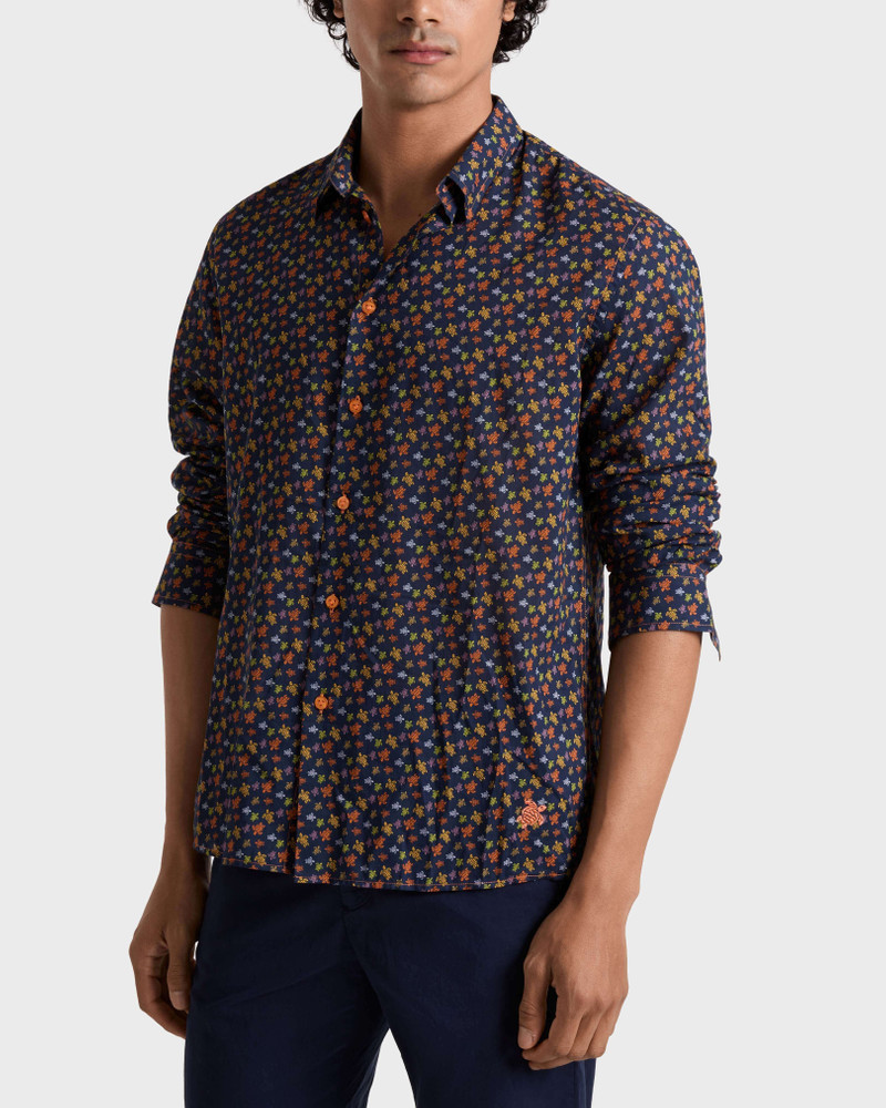 Vilebrequin MEN COTTON VOILE SHIRT MICRO RONDE DES TORTUES outlook