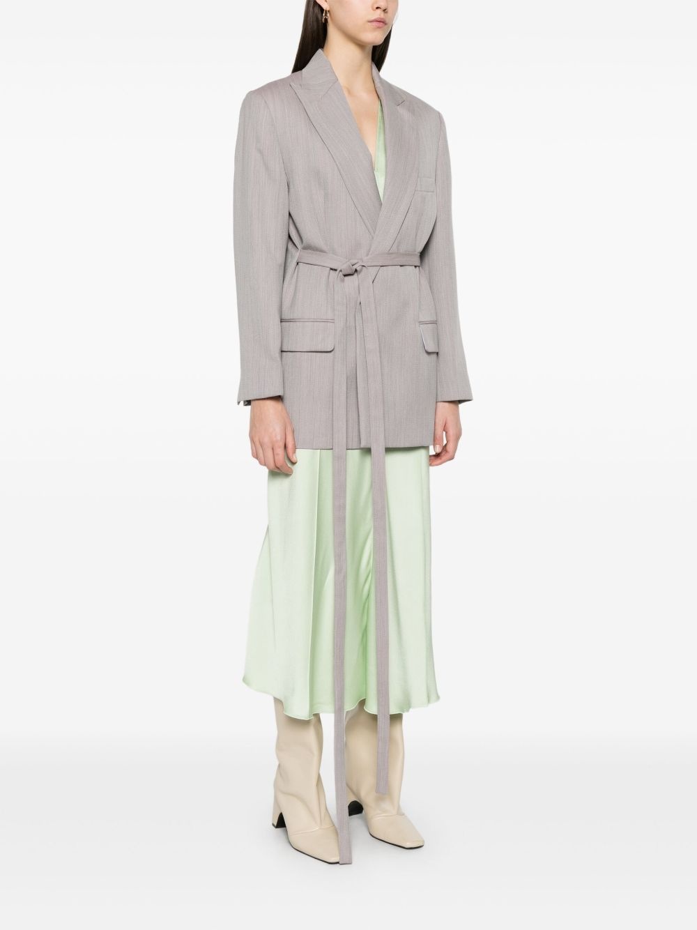 tailored belted blazer - 3