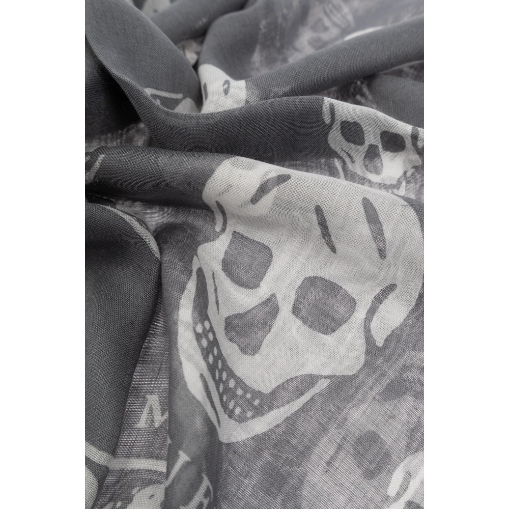 SKULL MOTIF SCARF - 4