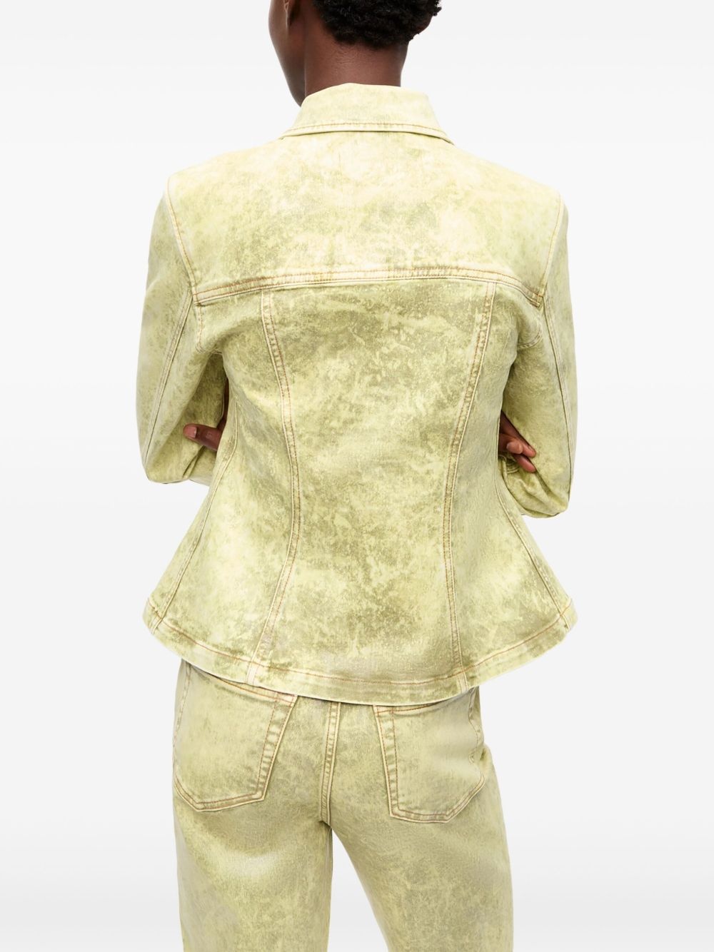 acid-wash denim jacket - 5