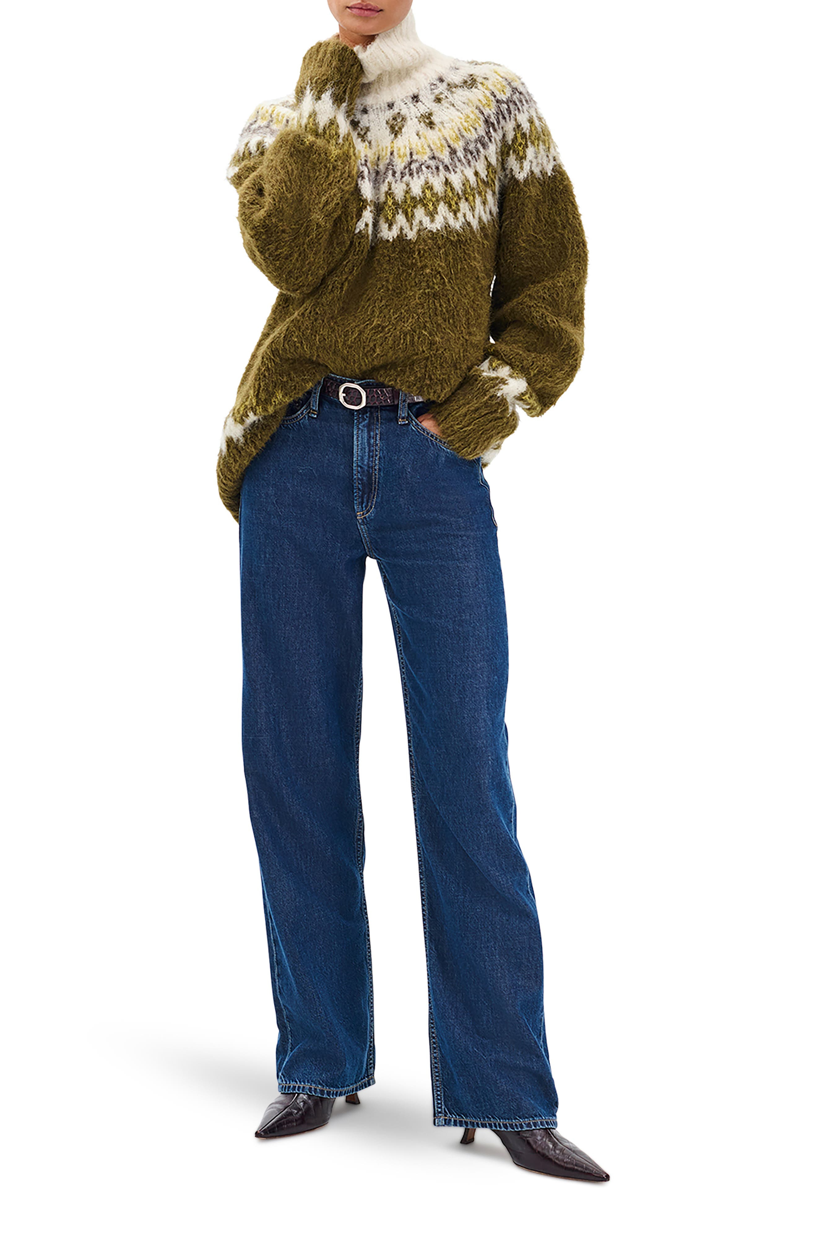 rag & bone Featherweight Logan Wide Leg Jeans in Well at Nordstrom - 5