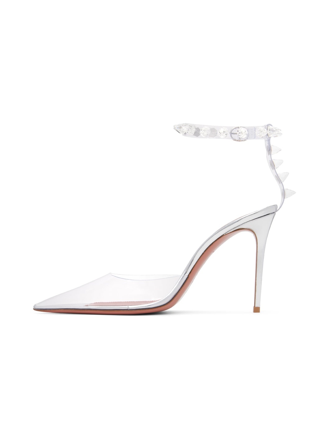 Transparent Julia Glass Heeled Sandals - 3