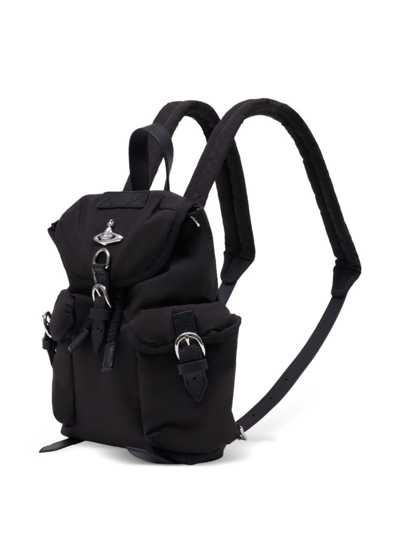 Vivienne Westwood small Highland logo-plaque backpack outlook