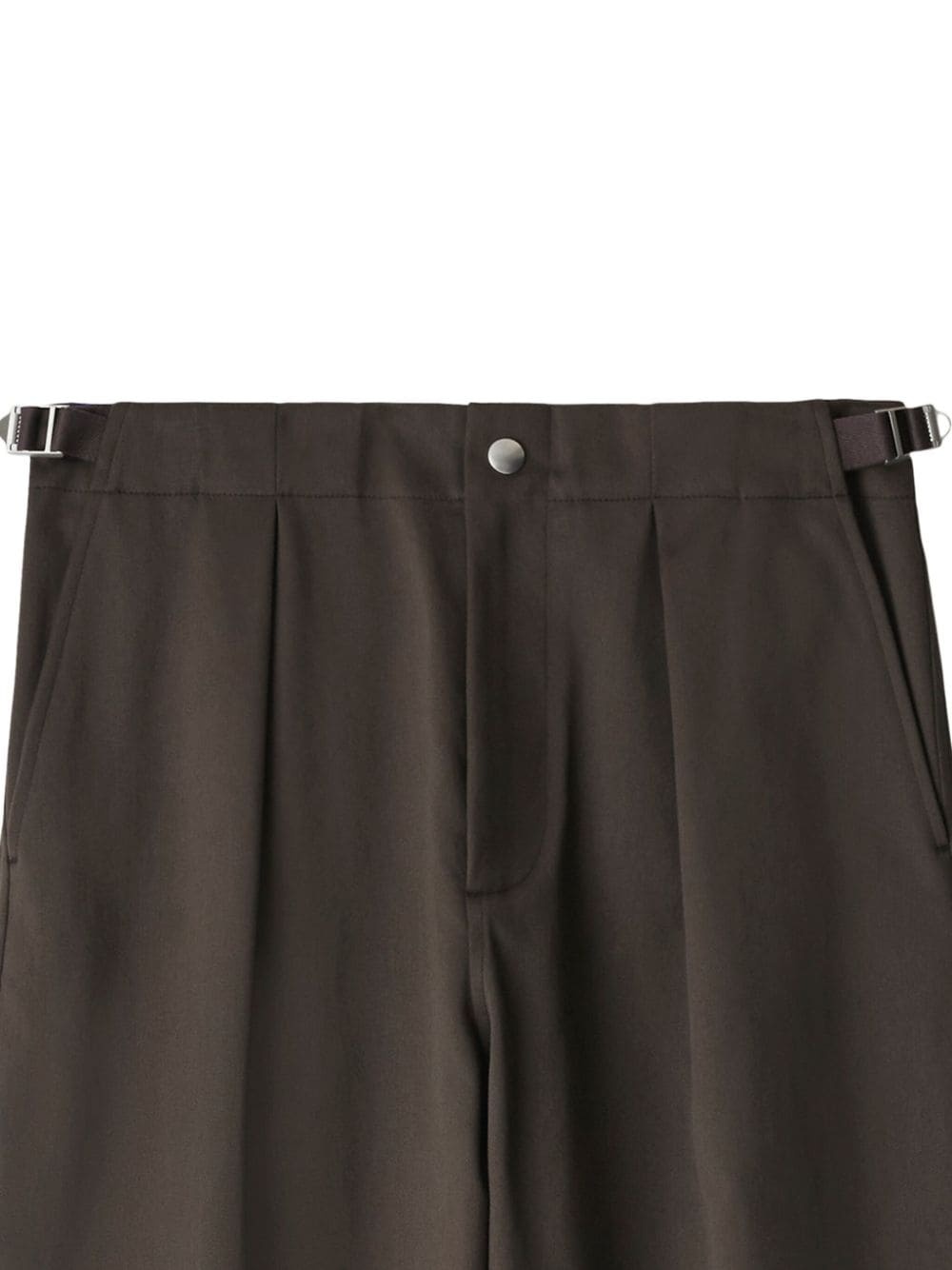 straight-leg cotton trousers - 2