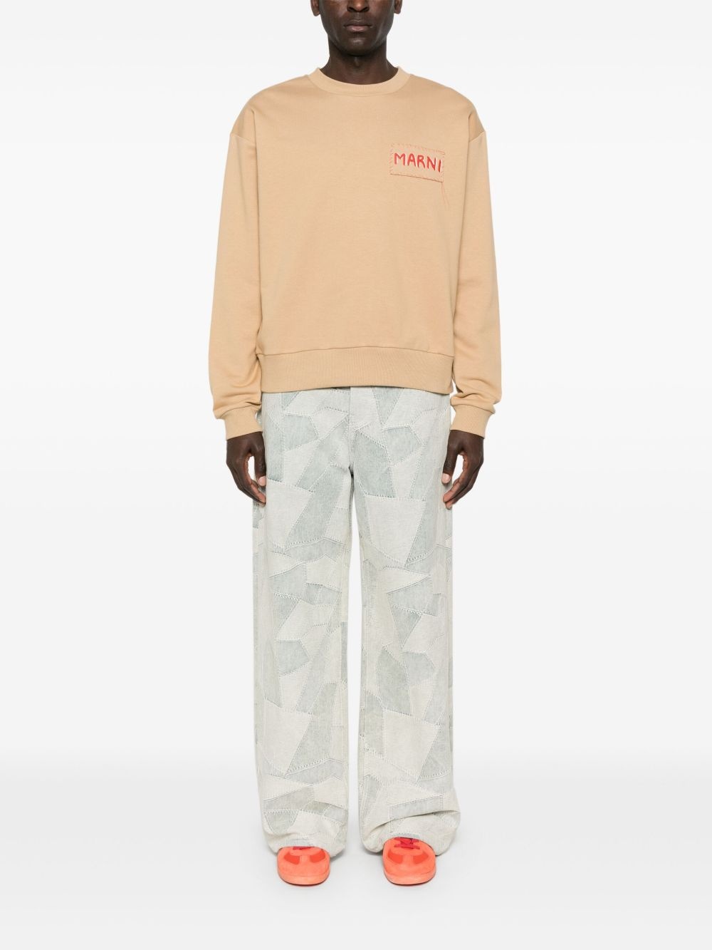 jersey-texture sweatshirt - 2