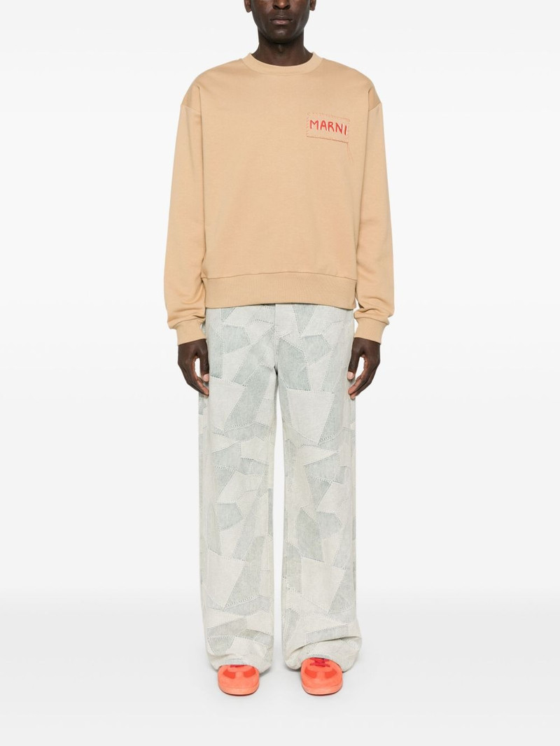 Marni jersey-texture sweatshirt outlook