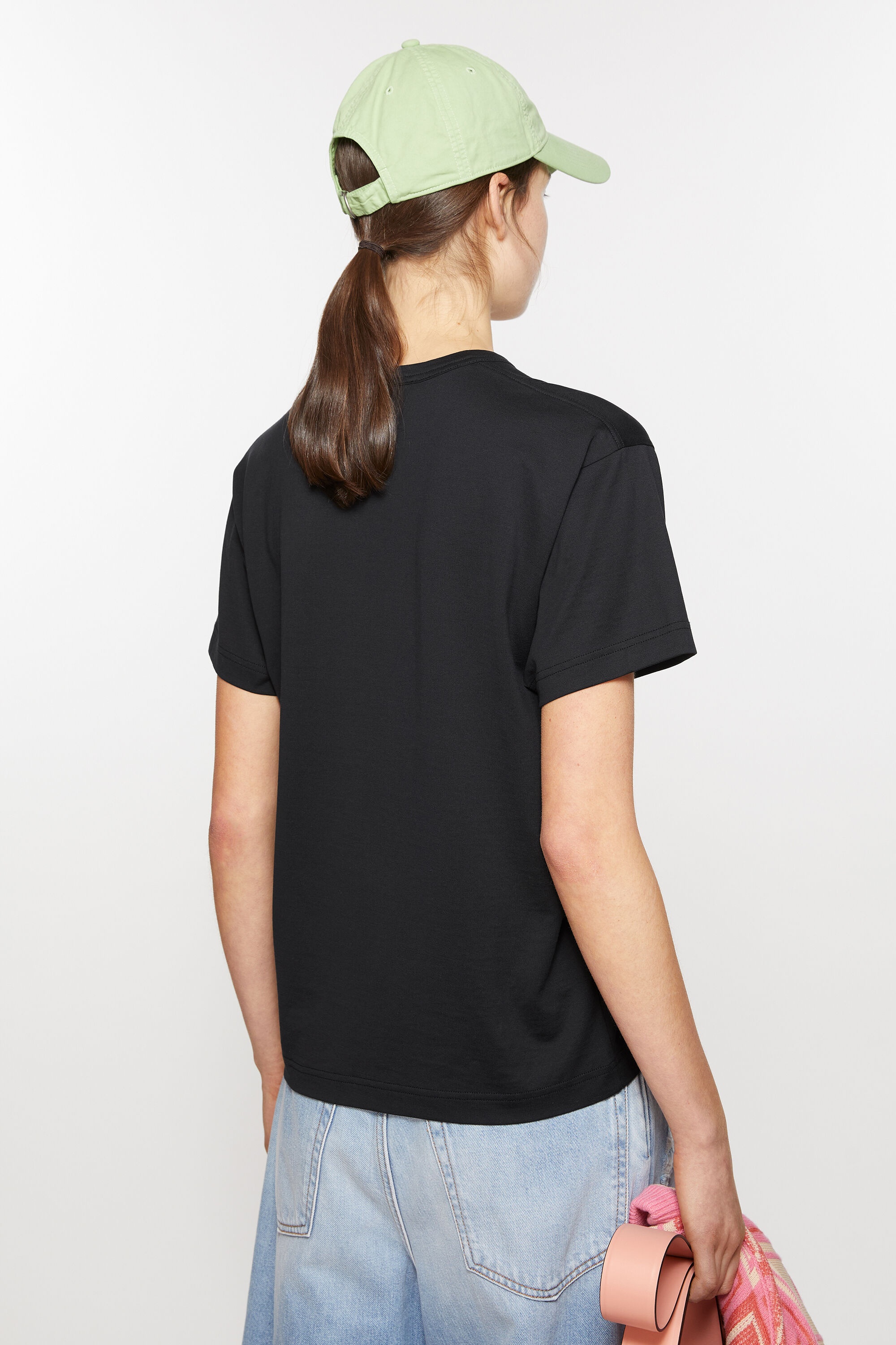 Crew neck t-shirt- Regular fit - Black - 3