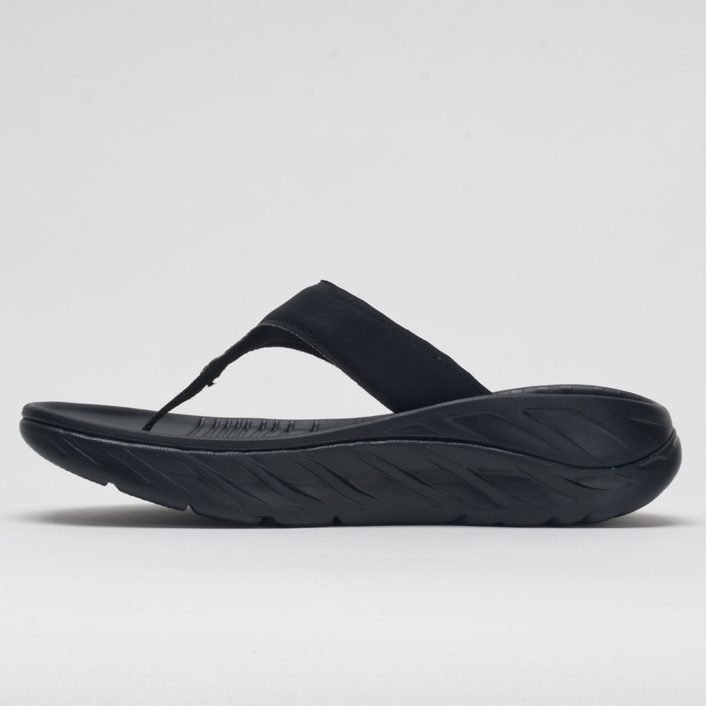 HOKA Ora Recovery Flip Women's Black/Dark Gull Gray - 3