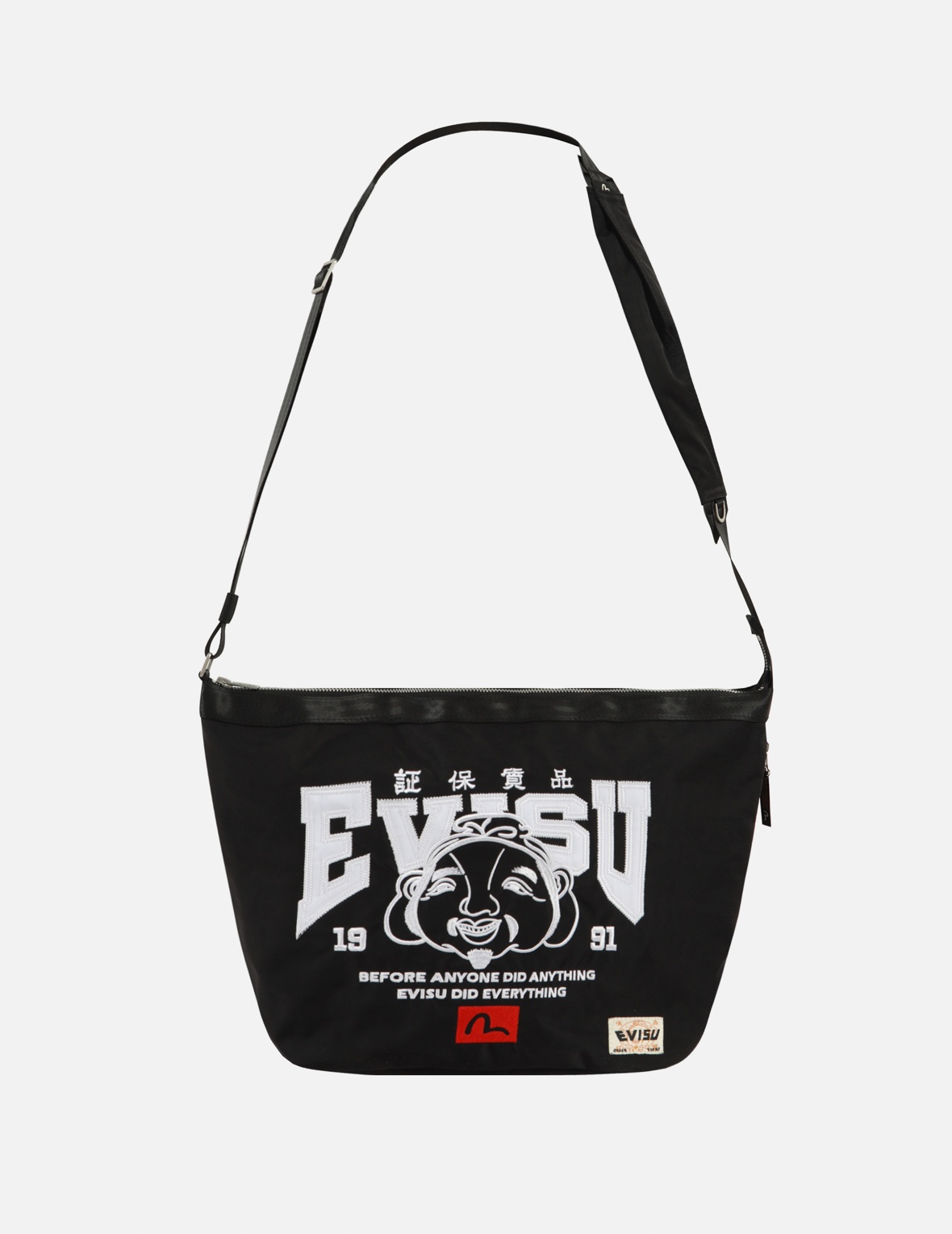 LOGO AND GODHEAD EMBROIDERY REGULAR FIT SHOULDER BAG - 1