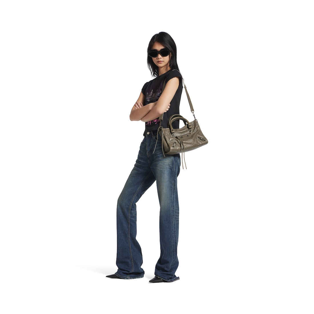 Women's Le City Small Bag in Dark Green - 8