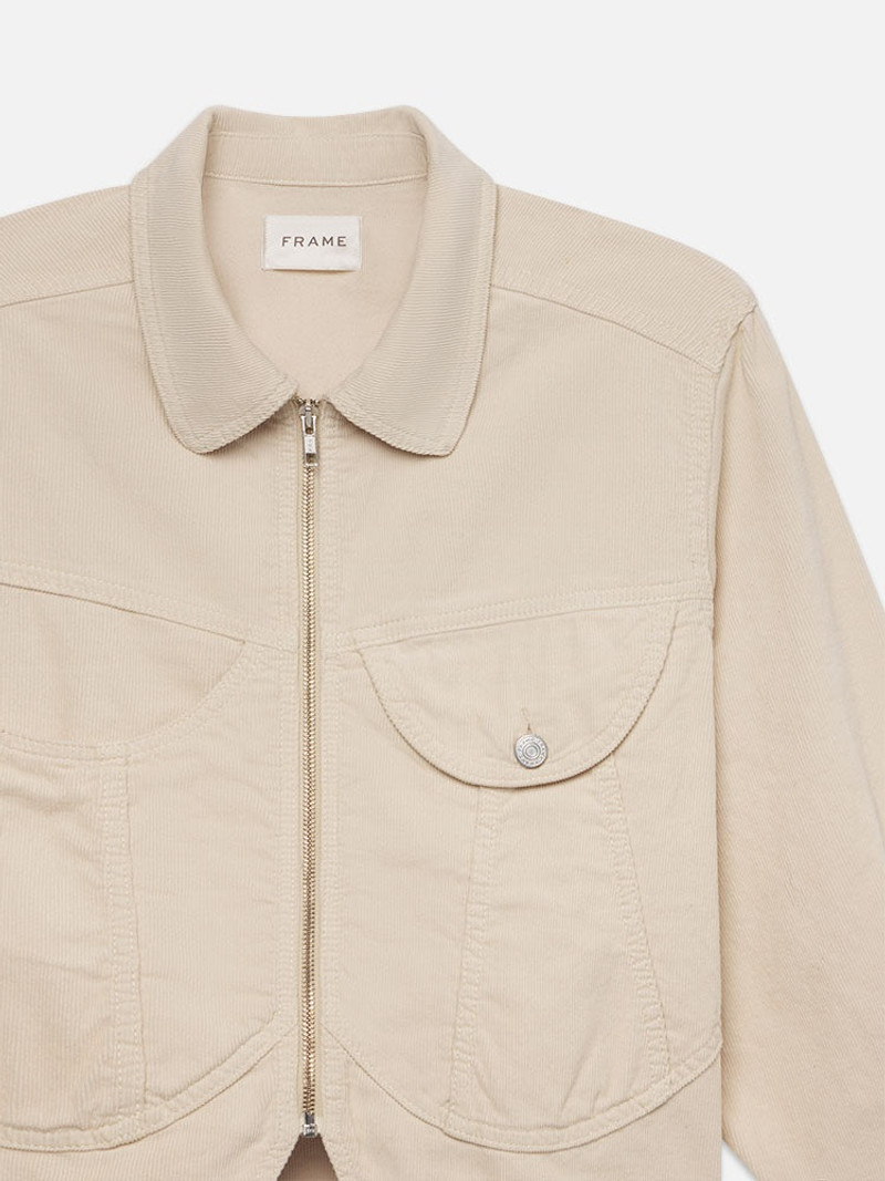 FRAME Cord Heart Jacket in Ecru outlook