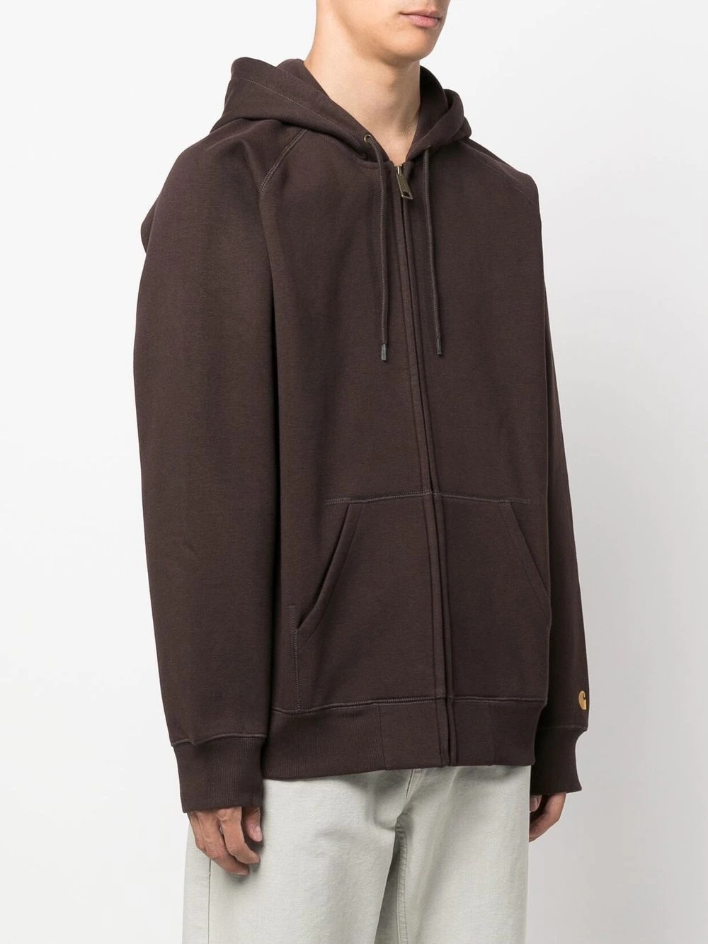 Chase zip-up cotton-blend hoodie - 3