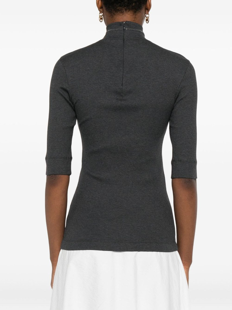 high-neck ribbed top 4