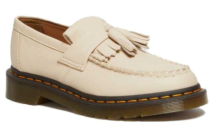 (WMNS) Dr.Martens Adrian Virginia Leather Tassel Loafers 'Parchment Beige' 22760292 - 2