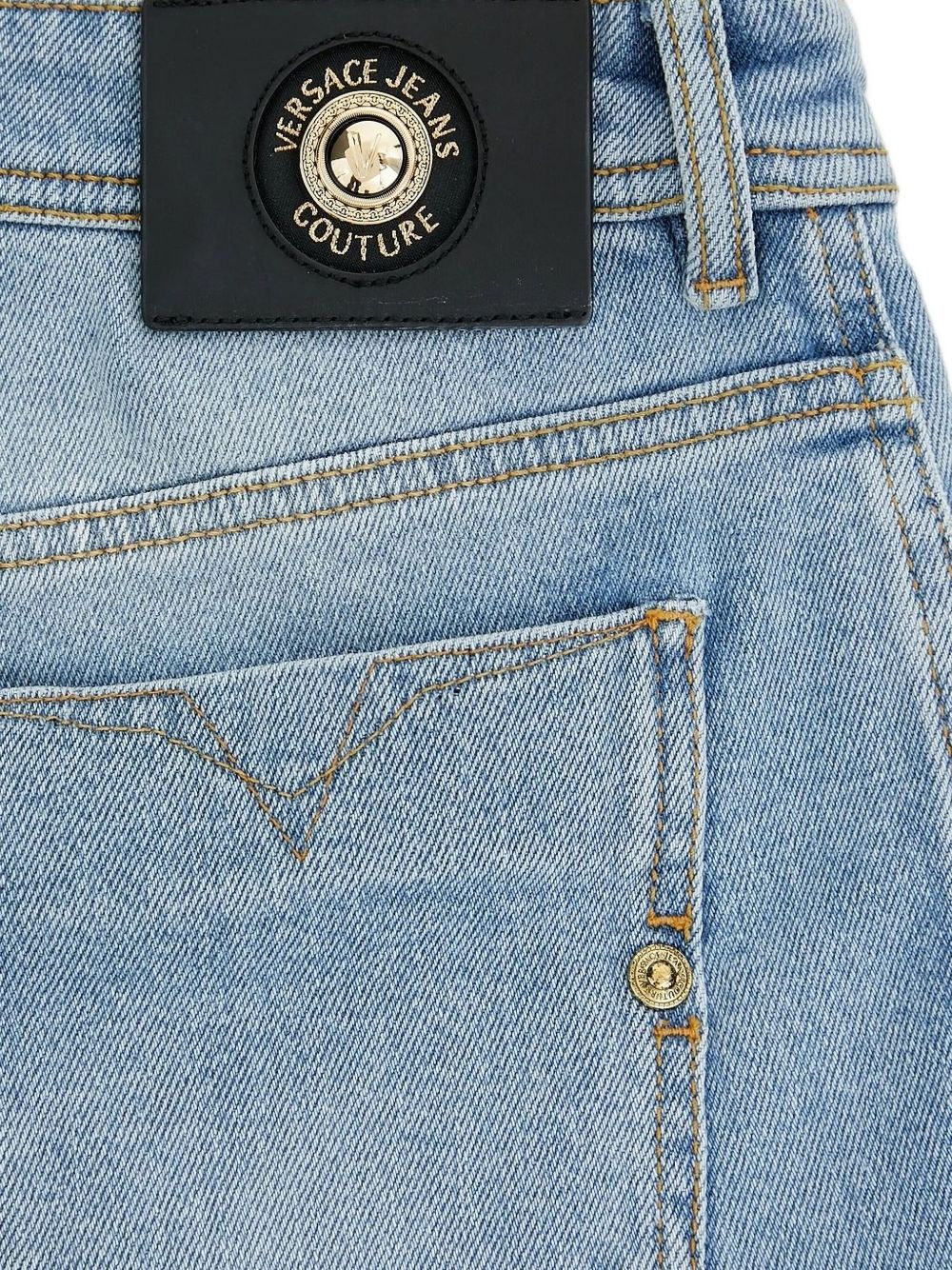 logo-plaque jeans - 4