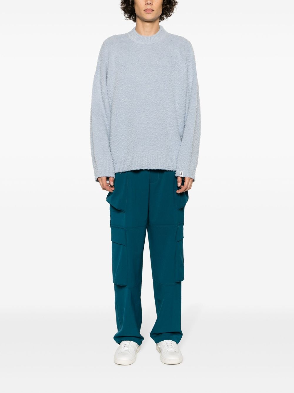 crew-neck logo-tag jumper - 2
