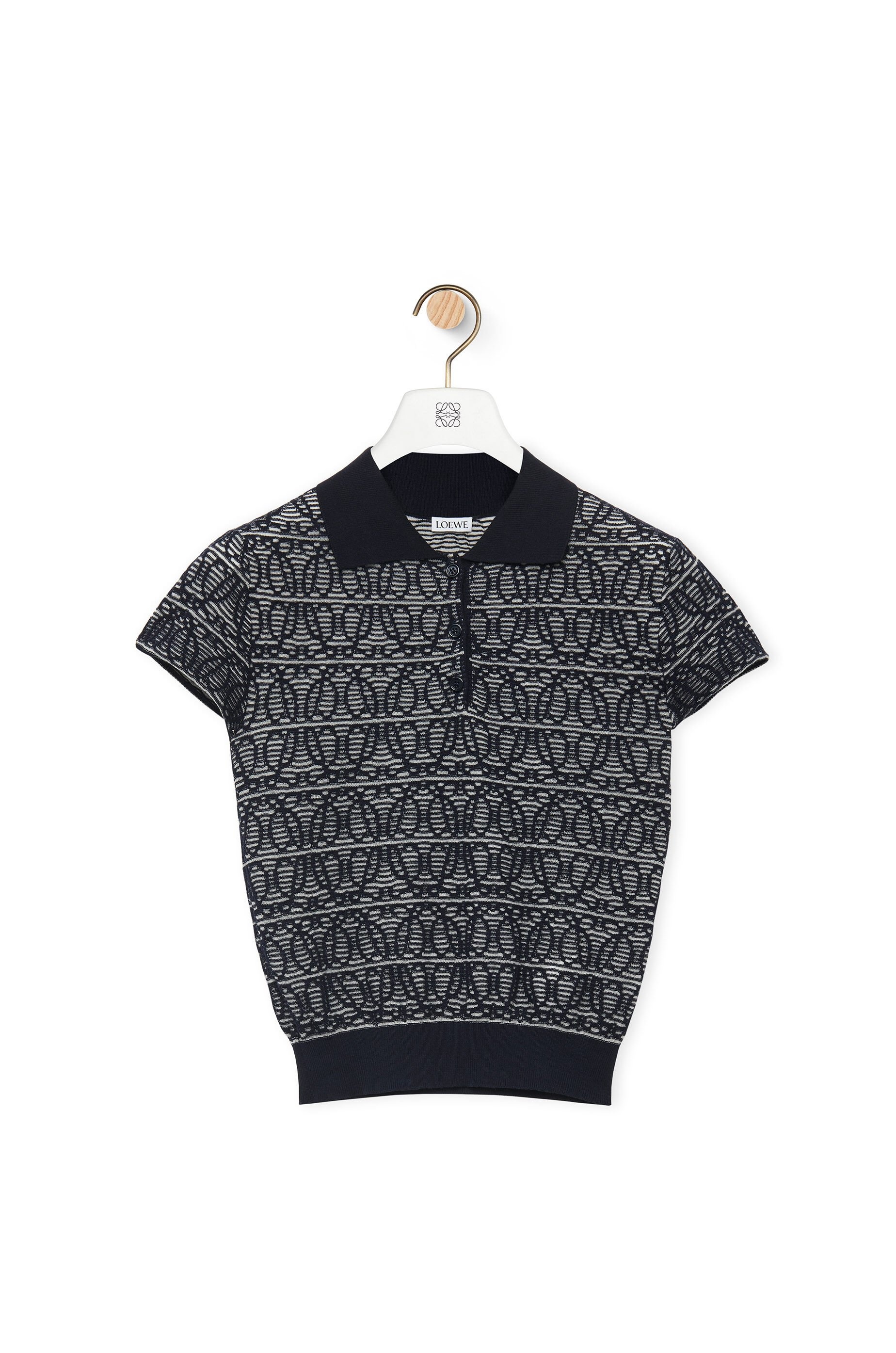 Polo sweater in cotton - 1