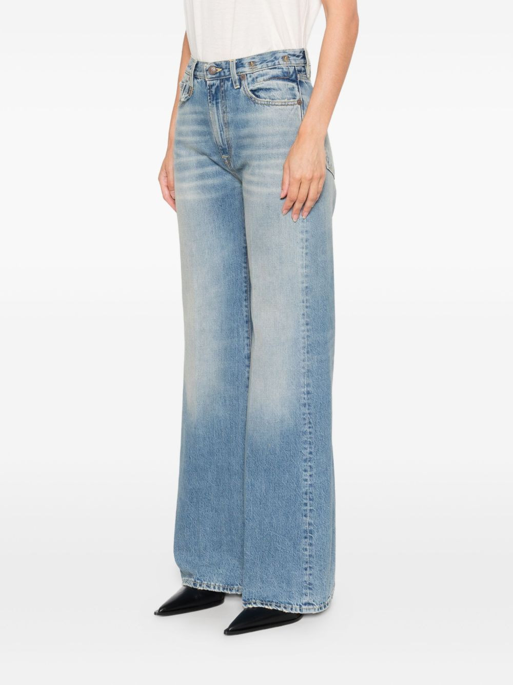 embroidered-pocket jeans - 3