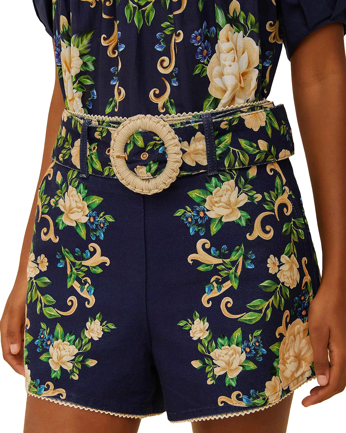 Flower Tapestry Shorts - 1