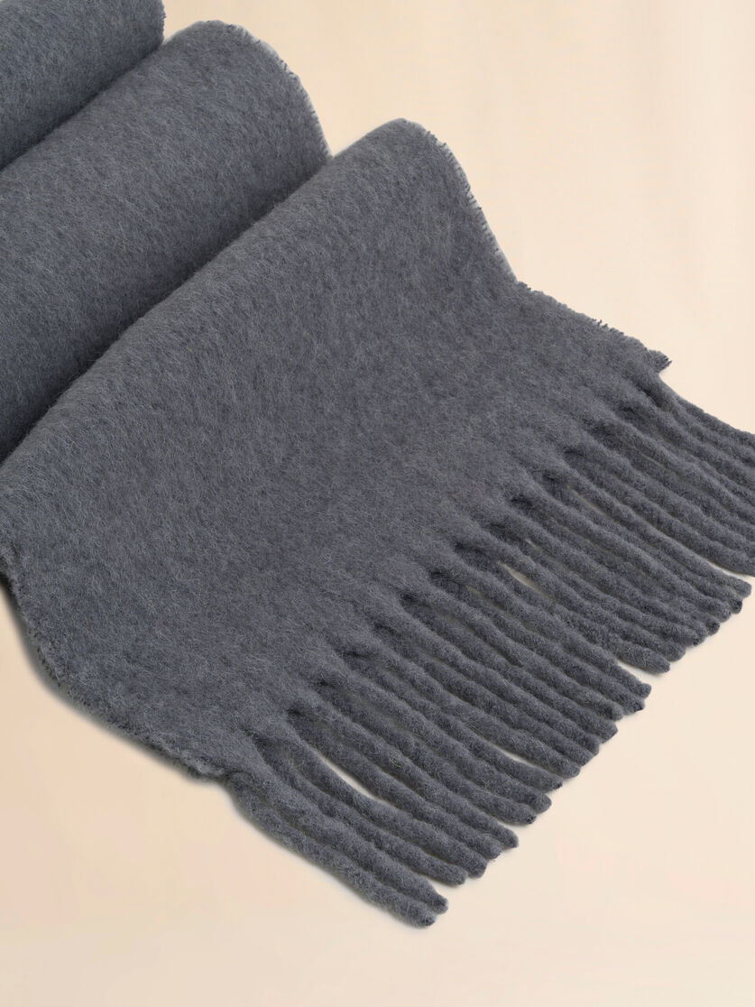 GREY ALPACA SCARF - 3