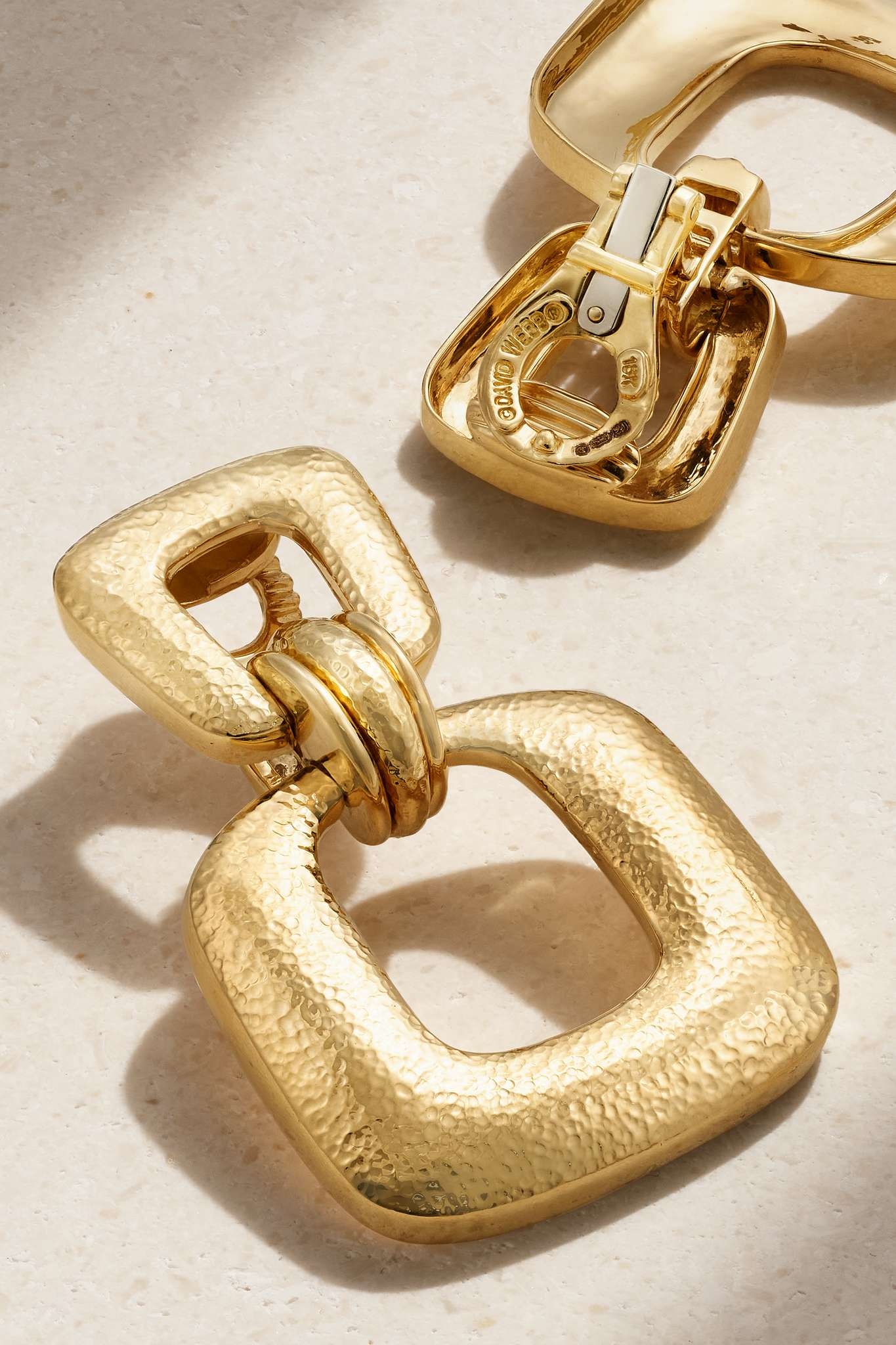 Retro Hoop 18-karat gold clip earrings - 3