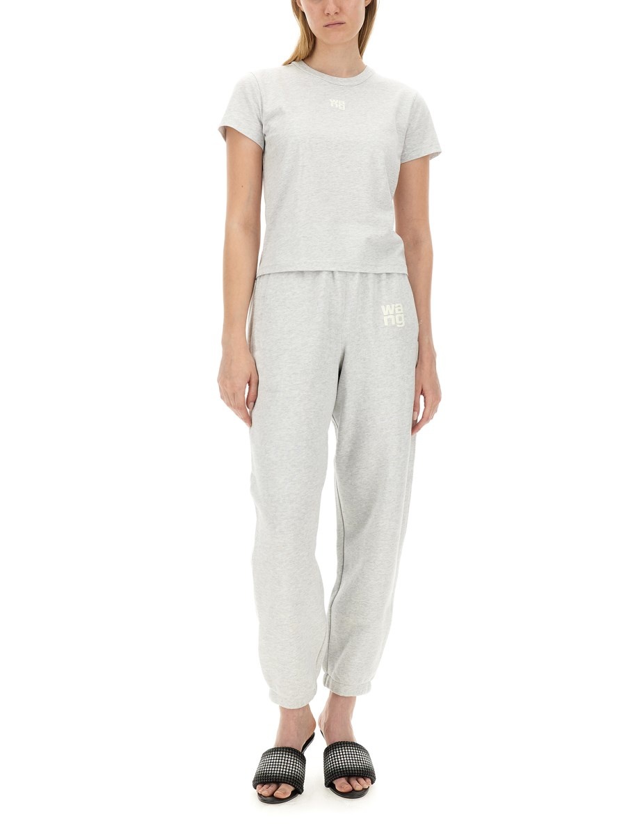 ESSENTIAL SHRUNK COTTON T-SHIRT WITH PUFF LOGO - 2