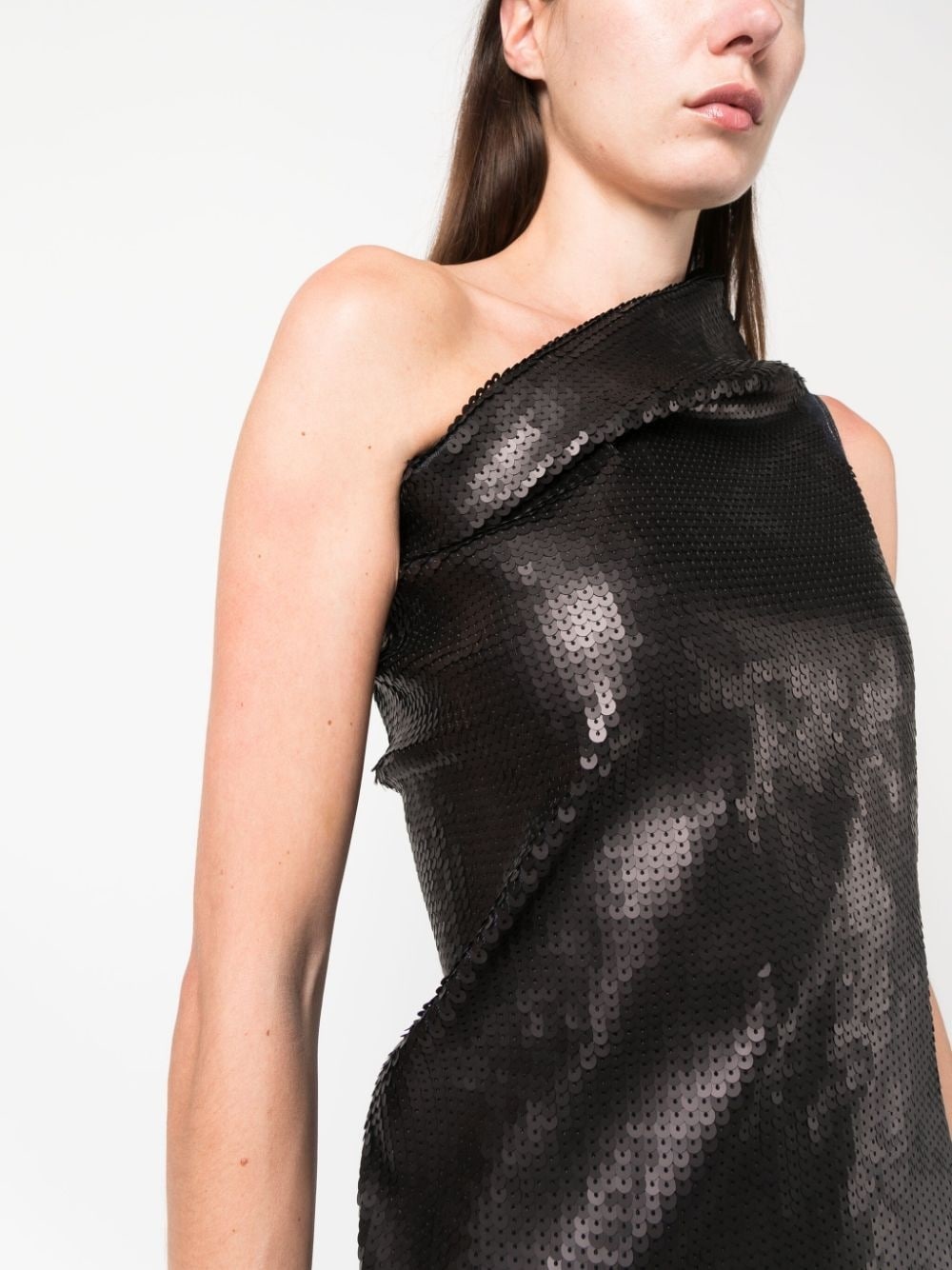 Rick Owens Black Athena Denim Maxi Dress | ssense | REVERSIBLE