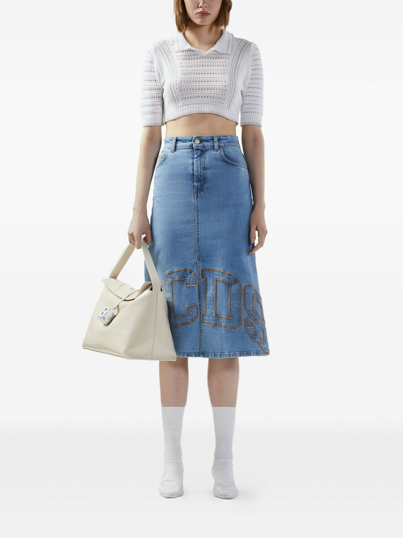 GCDS logo-embroidered skirt outlook