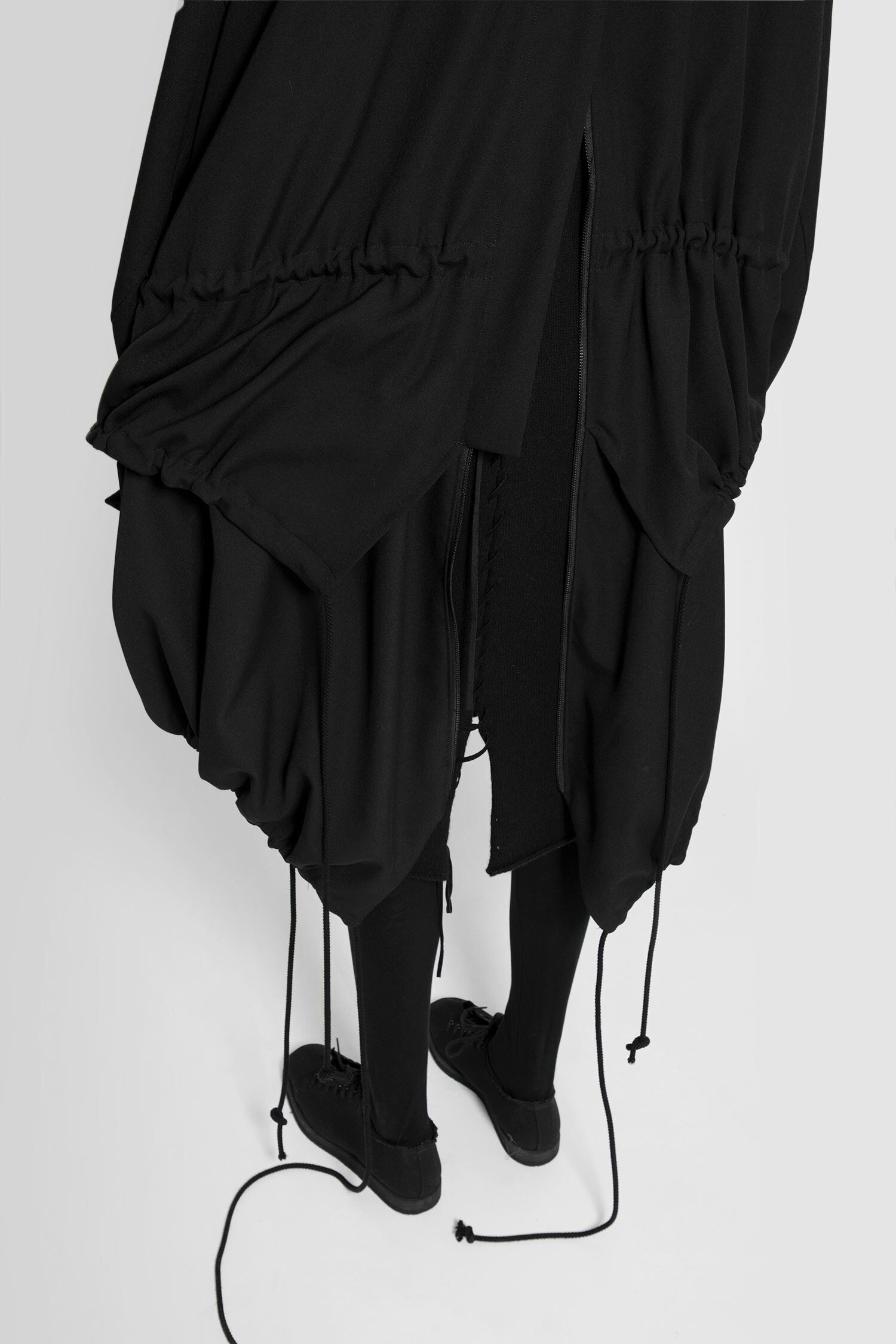 YOHJI YAMAMOTO WOMAN BLACK COATS - 6