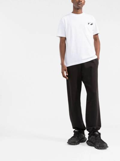 Off-White Diag-stripe cotton T-shirt outlook