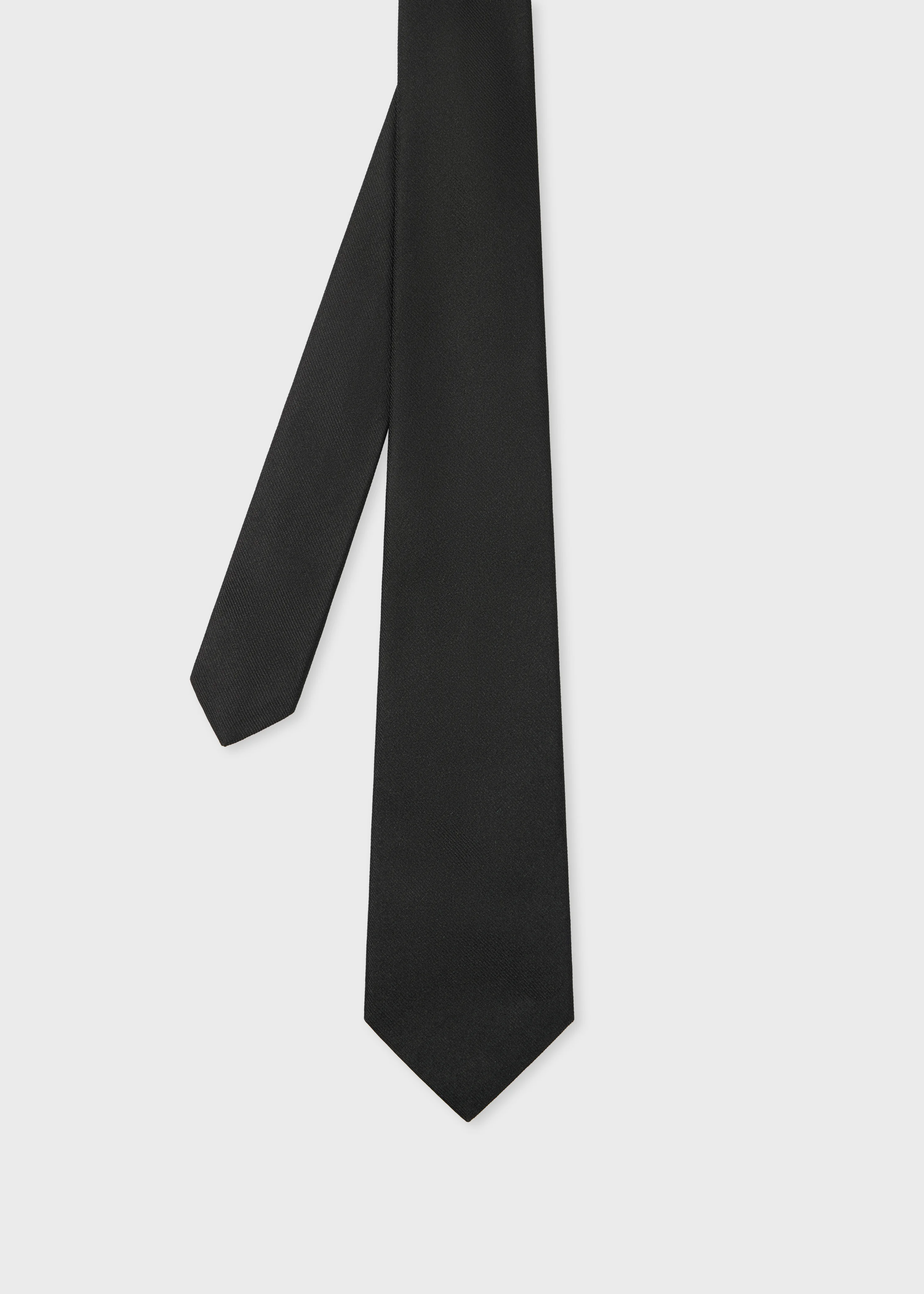 Black Silk Tie - 1