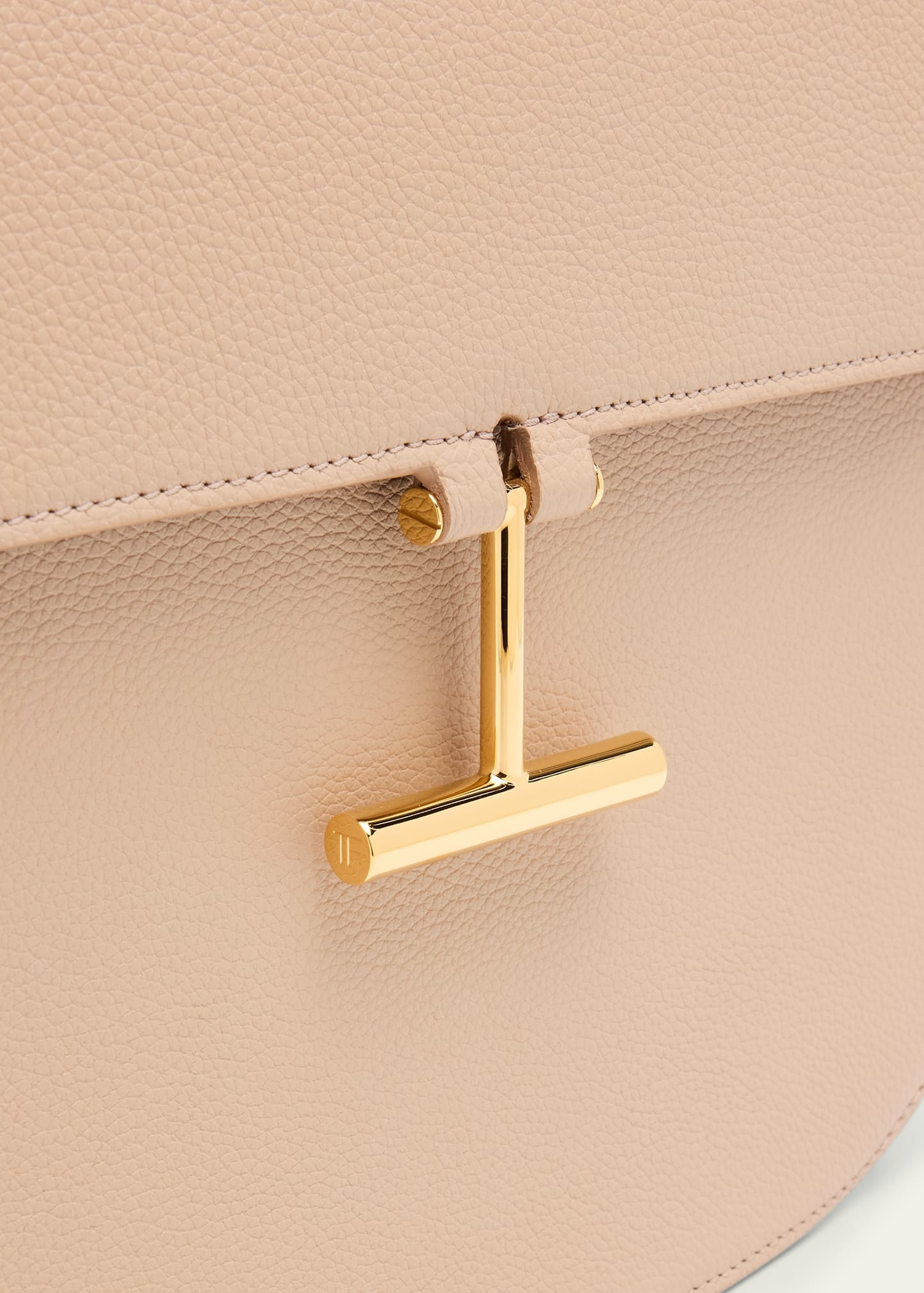 Tara Medium Crossbody in Grained Leather with Leather Strap - 5