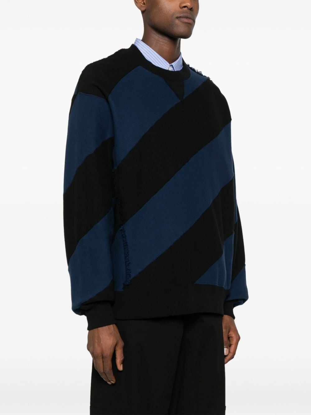 striped cotton jumper - 3