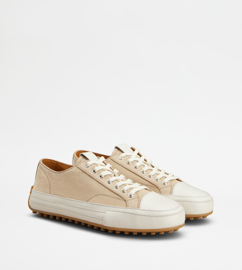 SNEAKERS IN NUBUCK - BEIGE 2