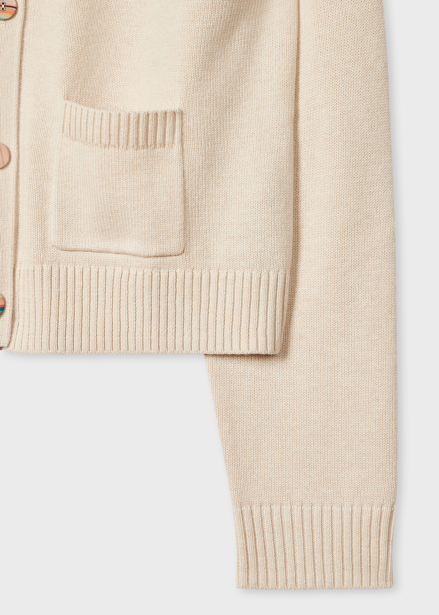 Women's Cream 'Swirl' Placket Cardigan - 2