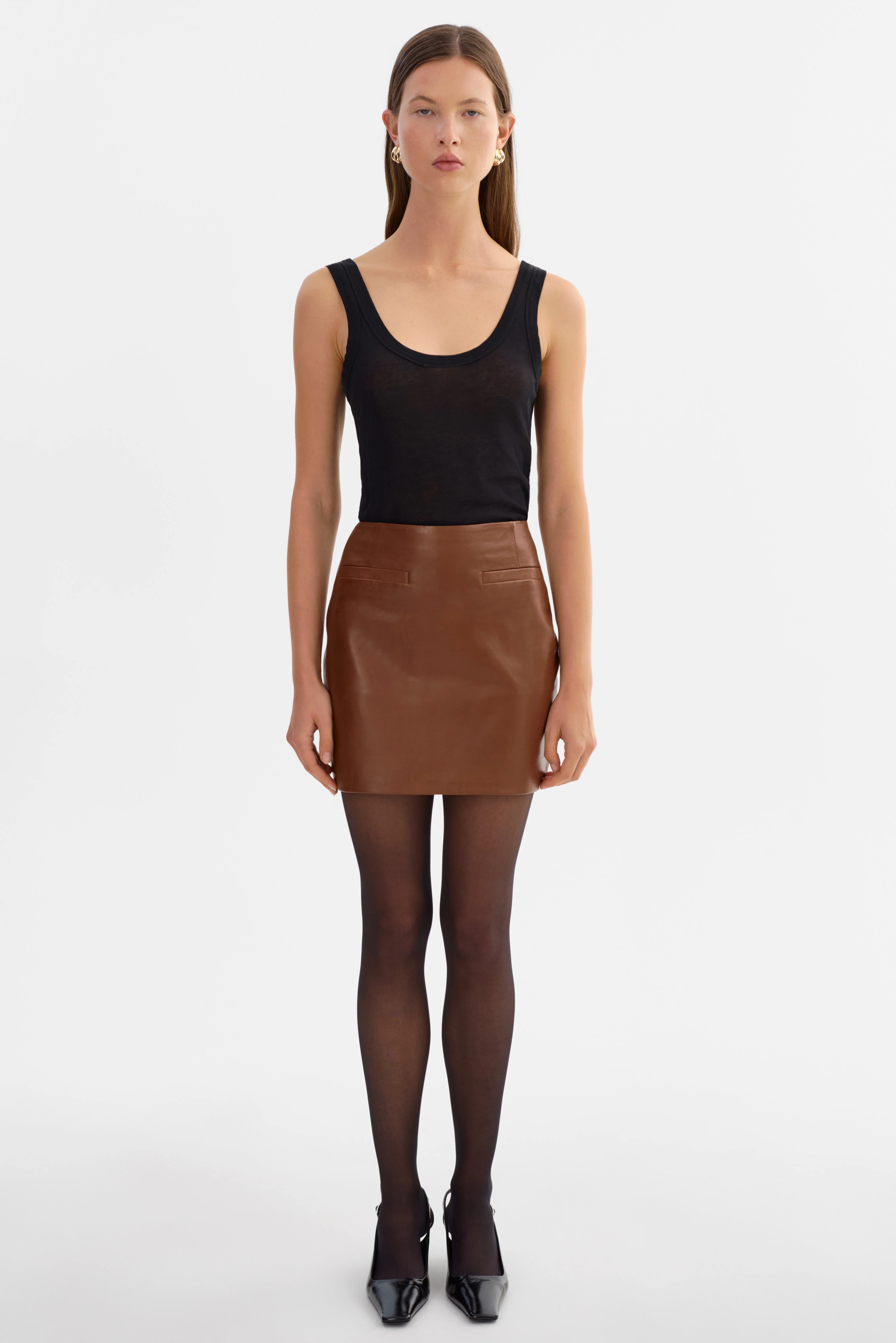 ROWAN | Leather Mini Skirt - 1