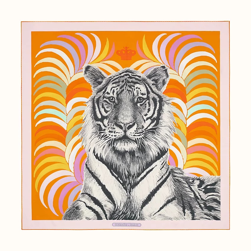 Tigre Royal double face scarf 90 - 5