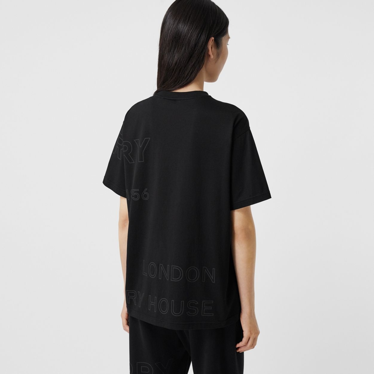 Horseferry Print Cotton Oversized T-shirt - 4