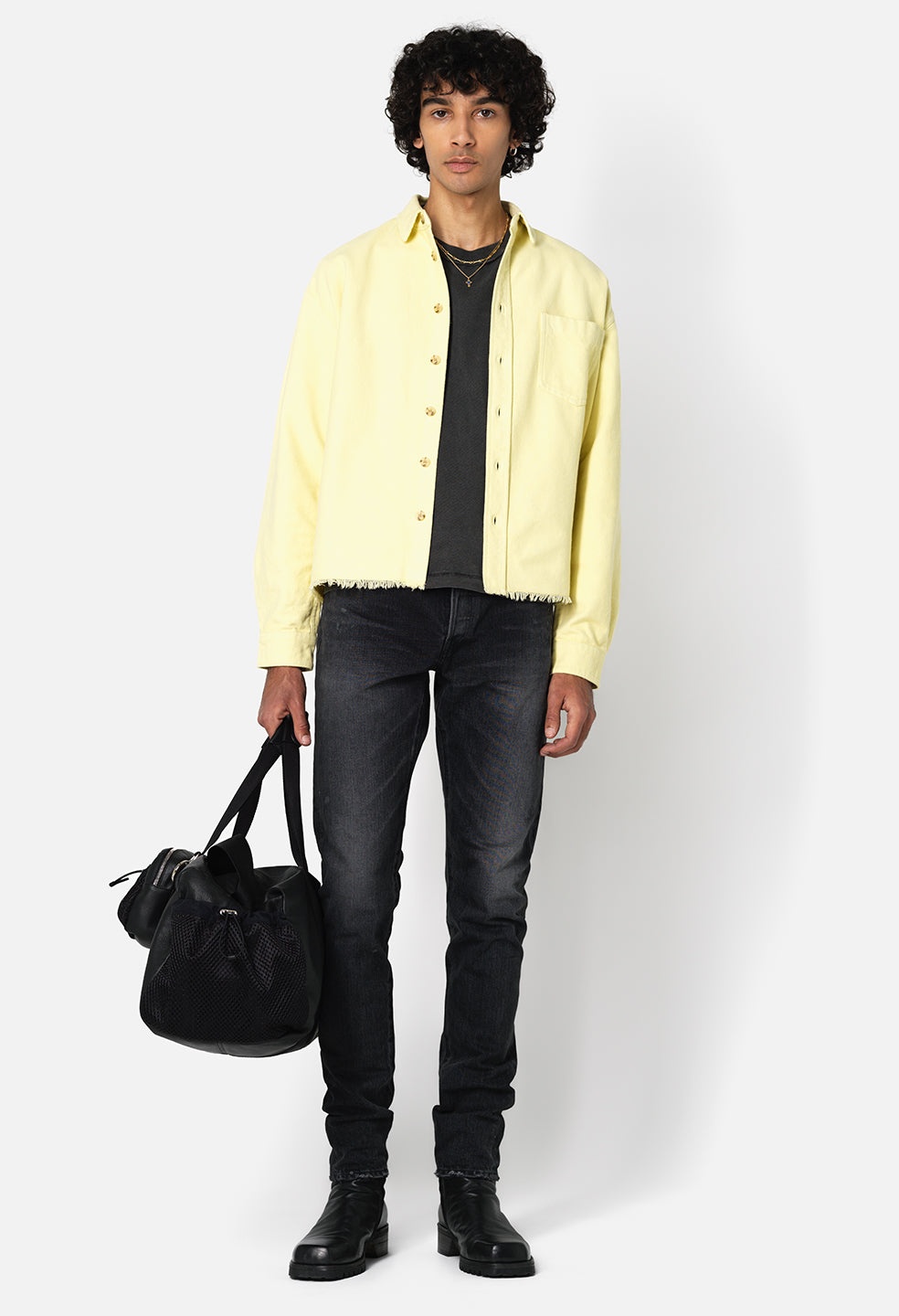 SOLID HEMI OVERSIZED SHIRT - 3